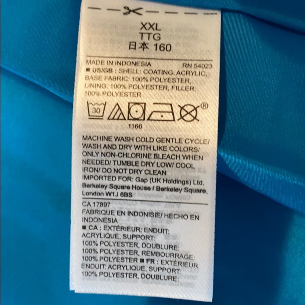 Gap Kids Down Filled Puffer Vest in Stunning Blue - Picture 7 of 7